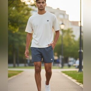 Wilson Men’s Shorts M Set Point Shorts 5" Lined Blue NWTs Tennis $78